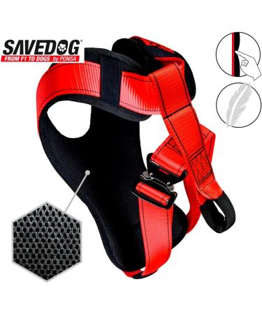 SAVEDOG Safety Harness for Medium Dogs | Car Chest Harness - Secure & Comfortable - Buy Online on GoSupps.com
