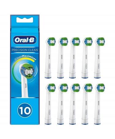 Braun Oral-B 4210201321699 Precision Clean Toothbrush Heads with Cleanmaximiser Bristles for Optimal Cleaning Pack of 10