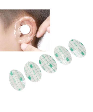 Sonew Shower Ear Patch Shower Ear Sticker Waterproof Ear Protector Cover Bathing Earplug Stickers Ear Protector Patch for Baby Adult Child Oval Shape 20 Pieces