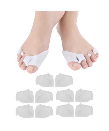 Toe correction hallux valgus 5 pair/pack foot separator toe correction smooth iron pedicure toe separator bunion corrector for bunion valgus (white) - Buy Online on GoSupps.com