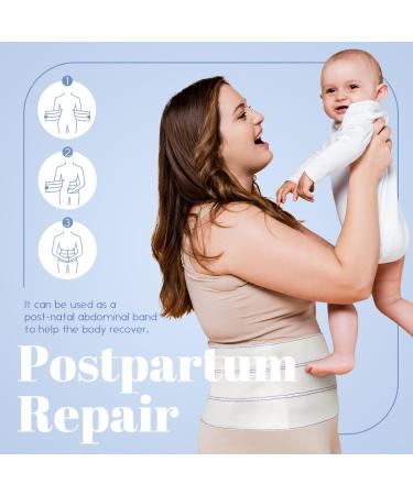 9-Inch Abdominal Binder for Women | Hysterectomy & Postpartum Recovery | Adjustable Belly Band & Hernia Belt (30 -45 ) | 3 Panel Support - Buy Online on GoSupps.com