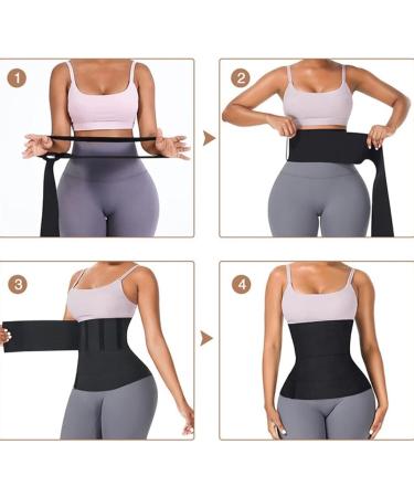 HKDYWTNB Back Brace Lumbar Support Waist Trainer for Women Sauna Belt Tummy Wrap Tummy Control Postpartum Waist Belt 40-80cm Black - Buy Online on GoSupps.com