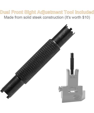 MAGORUI Fiber Optics Iron Sights  Low Profile 45 Degree Front and Rear Backup AR Sights  All Metal Construction Two Aperture Sight with Red and Green Dots for Picatinny and Weaver Rail - Buy Online on GoSupps.com