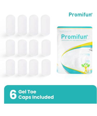 Silicone Toe Protectors - 4 Pairs Gel Toe Sleeves with Aloe Vera - Pain Relief & Corn Protection - Multi-Size Transparent Caps - Buy Online on GoSupps.com