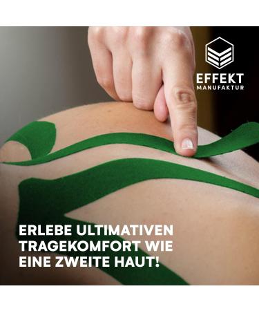 Effekt Kinesiology Tape Waterproof 5m x 5cm - 2 Rolls | Elastic Physio Tape for Muscle Support and Injury Recovery | Medical Sports Tape - Blue/Pink - Buy Online on GoSupps.com