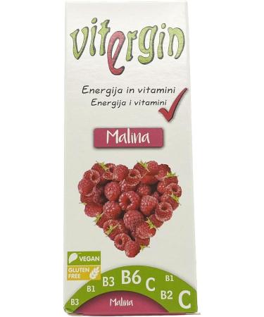 VITERGIN Respberry Vitamin Candy - Spicy Citrus Flavour in 24 Packs (20 Sweets Each Pack). Sweet Sweets for a Daily Energy Boost - Buy Online on GoSupps.com