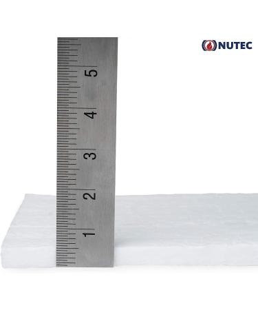 Nutec MaxWool Ceramic Fiber Insulating Blanket 1/2 x 8 x 10 - High Temp 2400F, Lightweight, Durable | 8# Density - Buy Online on GoSupps.com