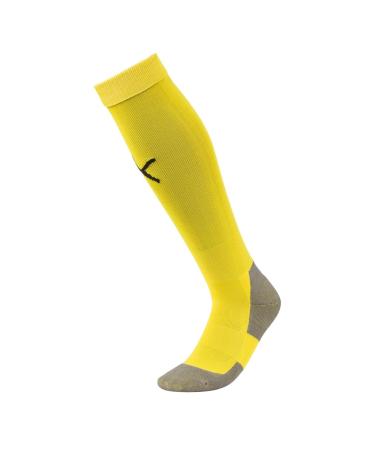 PUMA Men's Socks Team LIGA Socks CORE 39-42 (Manufacturer size: 3) Cyber Yellow-Puma Black