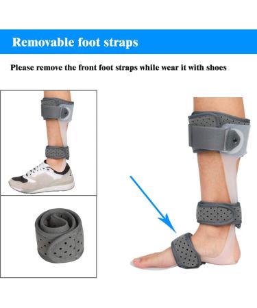 AFO Foot Drop Brace | Medical Ankle Foot Orthosis Support for Postural Correction (Left/M) - Buy Online on GoSupps.com