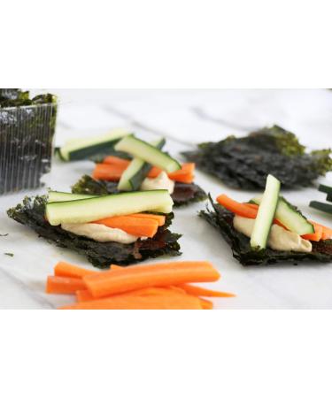 gimMe Snacks Organic Teriyaki Seaweed (12-Pack) | Healthy, Non-GMO, Gluten-Free Snack | Perfect for Kids & Adults - Buy Online on GoSupps.com