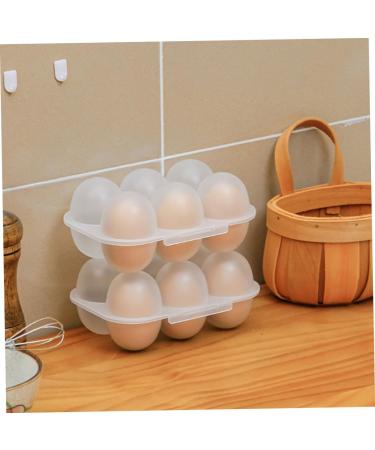 Zerodeko 2pcs Portable Egg Box Refrigerator Eggs Egg Organizer Egg Holder Travel Egg Tray Special Artifact - Buy Online on GoSupps.com