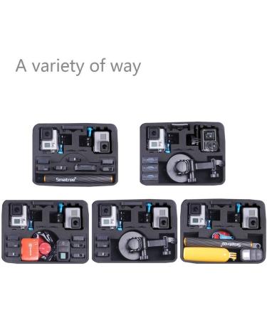 SMATREE SMACASE G260SL Bag for DJI Osmo Action & GoPro Hero - Black & Yellow | Durable Camera Accessories Case - Buy Online on GoSupps.com