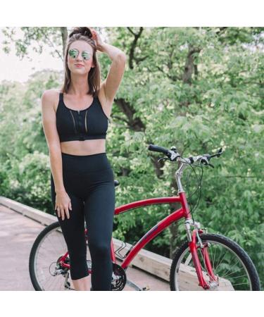 GAYHAY High Waisted Capri Leggings for Women - Tummy Control Exercise Pants - Black, Large-X-Large - Buy Online on GoSupps.com