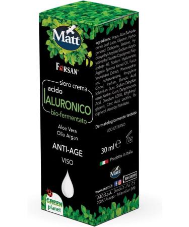  Matt Hyaluronic acid for anti-aging face with argan oil 30 ml - Buy Online on GoSupps.com