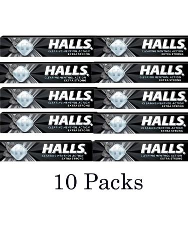 10 x Hallss Extra Strong 33.5g with VIMIX Gift Box - Extra strong original menthol flavour boiled sweets - Buy Online on GoSupps.com