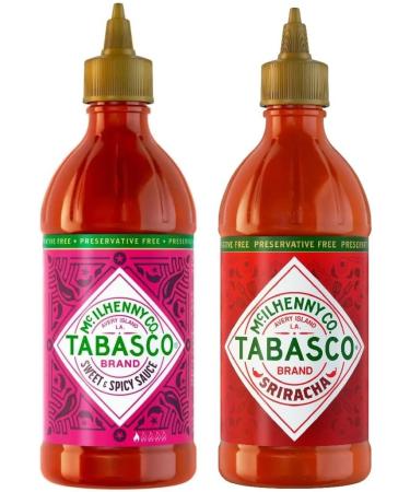 Tabasco Sriracha 300ml and Tabasco Sweet & Spicy 250ml and Tajin Mexican Spice Jumbo 400g - Buy Online on GoSupps.com