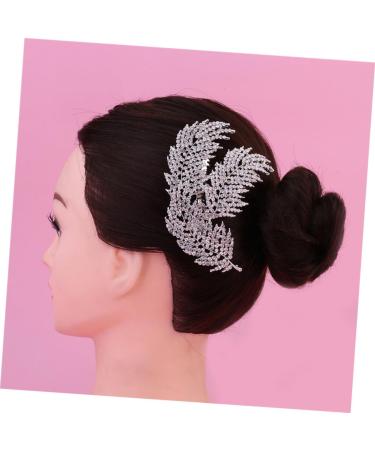 DOITOOL Tiara Rhinestone Hair Comb Hair Comb Slide Clip Hairpiece Bridal Wedding Hair Comb Rhinestone Comb Hair Comb Clip Korean Accessories Bride - Buy Online on GoSupps.com