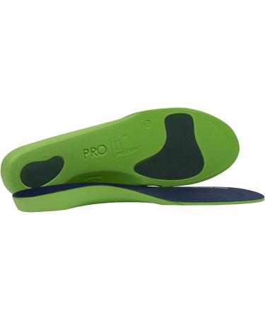 PRO 11 WELLBEING Plantar Series Orthotic Insoles for Plantar Fasciitis Knee Pain Back Pain Fallen Arches 7/8.5 UK Blue - Buy Online on GoSupps.com