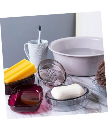 1pc Box Soap Box Decorative Soap Rack Bottle Brush Restaurant Tables Travel Soap Case Soap Container Creative Soap Draining Dish Soap Storage Rack Pcdg Storage Box Large Grey 13.3X9cm - Buy Online on GoSupps.com