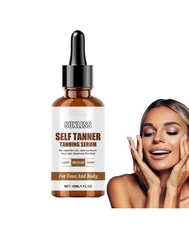 Drops De Bronzage Pour Le Corps | Protection UV Lotion Autobronzante Femme Sans Soleil - Solution Autobronzante Naturelle Bronzage Longue Dur e 30ml Pour Voyage Ext rieur Maison cole