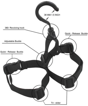 Allerlife Adjustable Angler Boot Hanger | Universal Wader Rack Storage for Fishing Boots & Waders - Durable Black Design - Buy Online on GoSupps.com