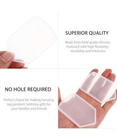 COHEALI 4 Pcs Pendant Mold Keychain for Crafts Hanging Tag Pet Tag Pendant Charms Silicone Mold Fudge Epoxy Whitex2pcs 5.1X7.8CMx2pcs - Buy Online on GoSupps.com