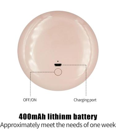 Aekegrep LED Lighted Travel Makeup Mirror 1x/2x Magnification Compact Portable 3.5 inch Folding Mirror, Handheld 2-Sided Round Mirror - Pink - Buy Online on GoSupps.com