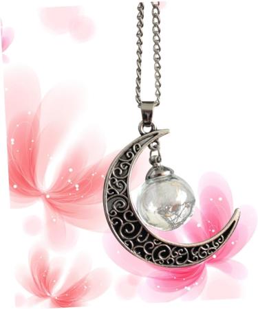 COLLBATH Dandelion Necklace Necklaces for Women 1pc Stylish Creative Charm Crescent Moon Pendant for Girls Ladies Women Necklace - Buy Online on GoSupps.com