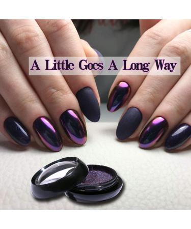 PrettDiva Indigo Chameleon Chrome Nail Powder - Multi Chrome Mirror Pigment for Magic Color Shifting Nails - Buy Online on GoSupps.com