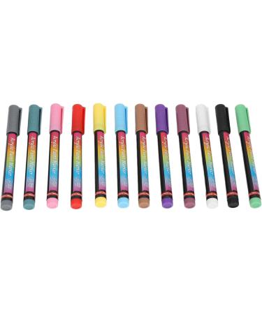 Quick Dry 12 Colors 3D Nail Pens Set DIY Nail Art Drawing Brush Easy to Grip and Portable for Manicure Tools - Buy Online on GoSupps.com