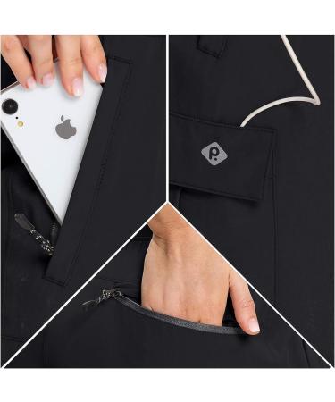 RlaGed Women's Cargo Hiking Pants - Lightweight Joggers, Quick Dry, Water Resistant, UPF 50, Zipper Pockets - Black, Size Large - Buy Online on GoSupps.com