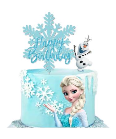 Happy Frozen Birthday Elsa Cake Topper