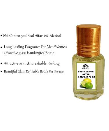 VIVA Fresh Lemon Attar Perfume For Men & Women (5ml) - Buy Online on GoSupps.com