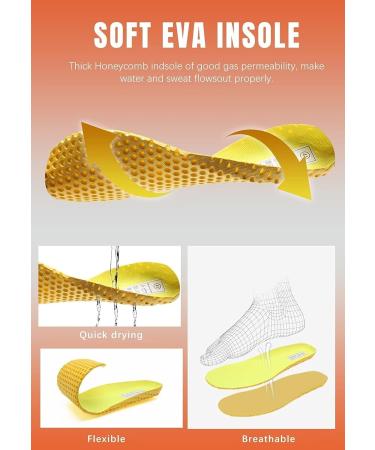 WateLves Water Shoes | Beach Swim Shoes | Quick-Dry Aqua Socks for Surfing Diving | Fishscale/White | Size 8 Women/6.5 Men - Buy Online on GoSupps.com