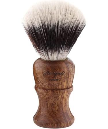Haryali London Synthetic Silvertip Shaving Brush - Wooden Handle for Extra Lather - Ideal for Shaving Creams and Soaps - Buy Online on GoSupps.com