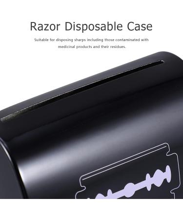 PopetPop 12 STK Klinge Storage Box - Hairdresser Blade Disposal Case for Razor & Shave Iron - Compact & Durable Black 3-Pack (6.5x4.5x6cm) - Buy Online on GoSupps.com