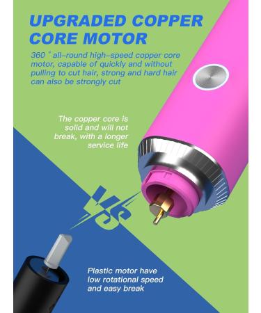 Nose Hair Trimmer for Women and Men Rechargeable Nose Hair Trimmer with LED Display 2 IN 1 Painless Multifunctional Ear and Nose Trimmer with IPX7 Waterproof Dual Edge Blades-Magenta - Buy Online on GoSupps.com