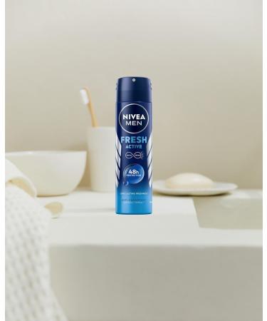 Nivea Men s Deodorant Spray Fresh Active 48H - 150ml | Long-Lasting Refreshing Protection | International Shipping - Buy Online on GoSupps.com