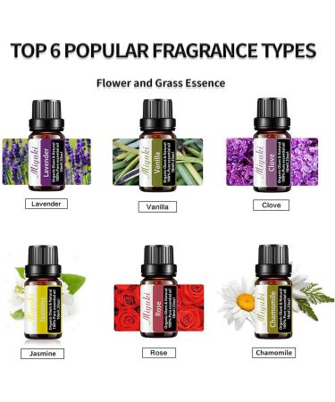 Massage Oils for Date Night Kit | Aromatherapy Sensual Oils for Couples | 6 Flower & Plant Essence Essential Oils (10ml per bottle - Buy Online on GoSupps.com