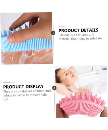 Frcolor Silicone Shampoo Brush for Men & Children - Scalp Massage & Blood Circulation - Portable Hair Care Device - Buy Online on GoSupps.com