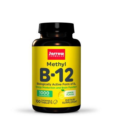Jarrow Formulas Methyl B-12 Lemon Flavor 1000 mcg 100 Lozenges
