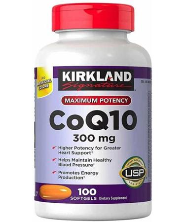 ADEMA Kirkland-Signature Coq10 300mg 100 Softgels,Supports Nerve and Muscle Health,Essential in The Production of Energy (Pack of 1), 100 Count (Pack of 1)