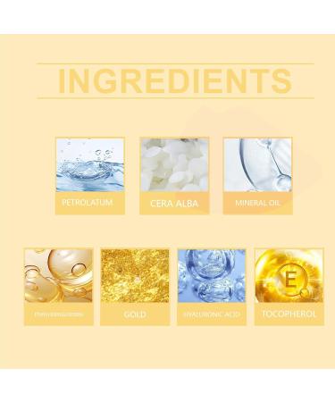 Gold Foil Color Changing Nourishing Lip Balm Gentle Nourishing Care Lip Skin Hydrating Care Lip Balm - Buy Online on GoSupps.com