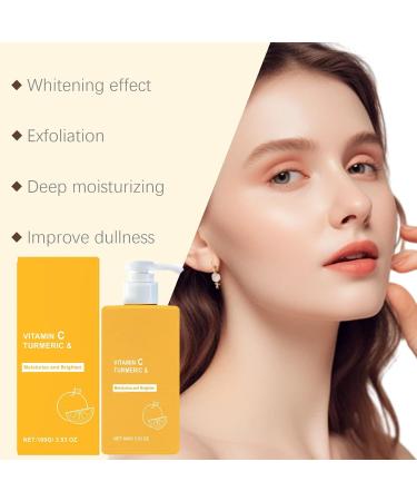 homomdy Turmeric & Vitamin C Cream Face and Body Lotion AntiAging Skin Firming & Brightening Cream for Dark Spot Removal Turmeric Body Moisturizer for Dry Skin 1pcs - Buy Online on GoSupps.com