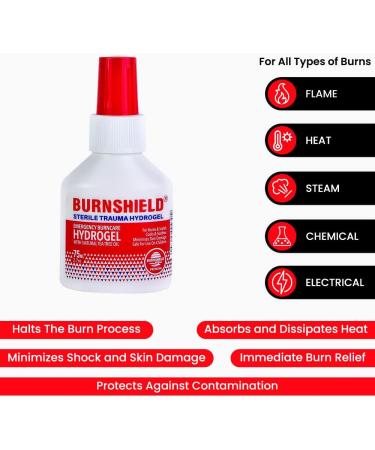 Burnshield Sterile Trauma Burn Gel Spray 2.7oz - Fast Relief for Burns - Buy Online on GoSupps.com