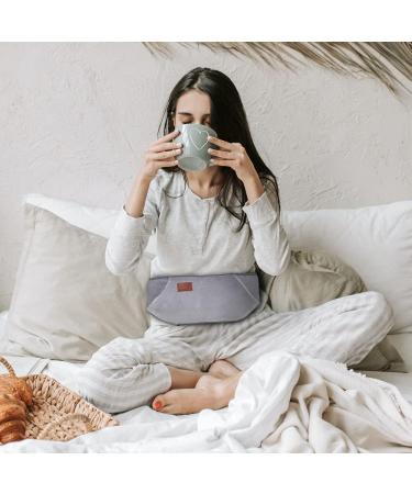 IWILCS Hot Water Bottle with Plush Cover - Rubber Hot Water Bag for Neck, Shoulder, Back, Legs, and Waist - Gray - Buy Online on GoSupps.com