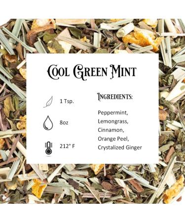 Um'Licious Me Cool Green Mint Loose Leaf Tea 2oz - Refreshing and Invigorating - Buy Online on GoSupps.com