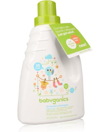 Babyganics Laundry Detergent - Fragrance Free 35 OZ | Safe for Baby & Eco-Friendly | International Shipping Available - Buy Online on GoSupps.com