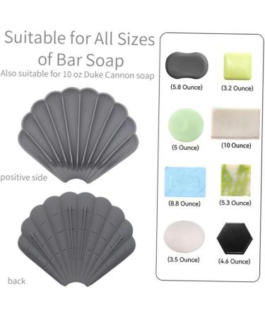Amosfun 4 Pcs Soap Box Soap Drainer Dish Silicone Containers Bar Soap Holder Anti-slip Soap Holder Soap Keeper Bathroom Soap Stand Draining Soap Dishes Silica Gel Clean Sponge Holder - Buy Online on GoSupps.com
