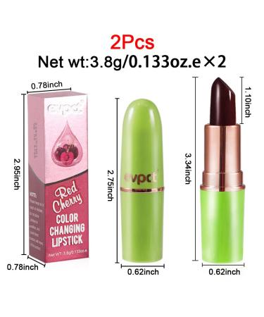 Red Cherries Color Changing Lipstick Set - Long Lasting Korean Lip Gloss for Women - Buy Online on GoSupps.com